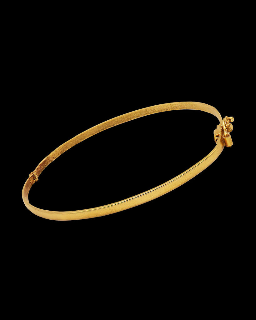 BRACELETE: RETO 3MM COM TRAVA CENTRAL